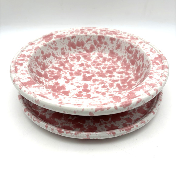 SET OF 2 Vintage Bennington Potters Pink Agate 1968 Bowl & 1962 Plate David Gil - Picture 1 of 16